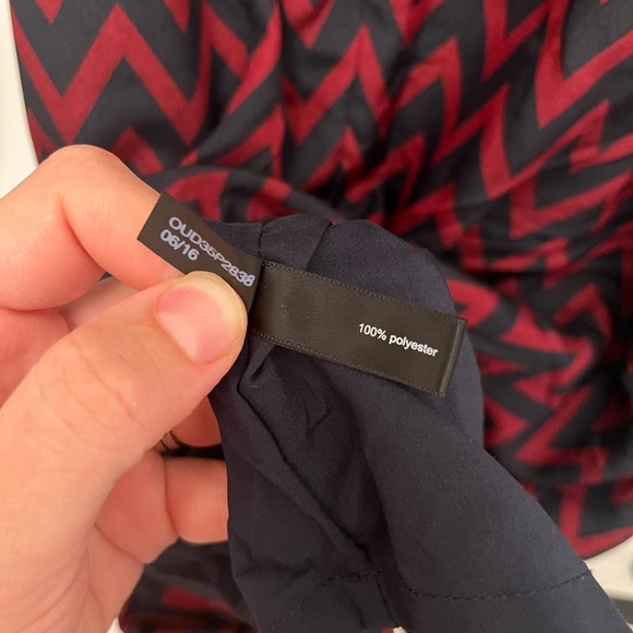 The Limited Maroon & Navy Chevron
Sheath Dress, Size Medium - Picture 4 of 6